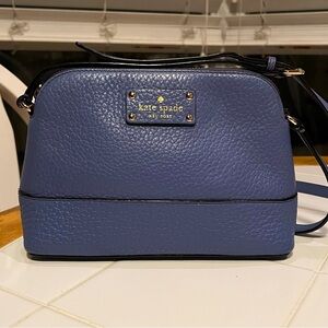 Kate Spade♠️ Wellesley Hanna Blue Leather Crossbody Bag NWOT